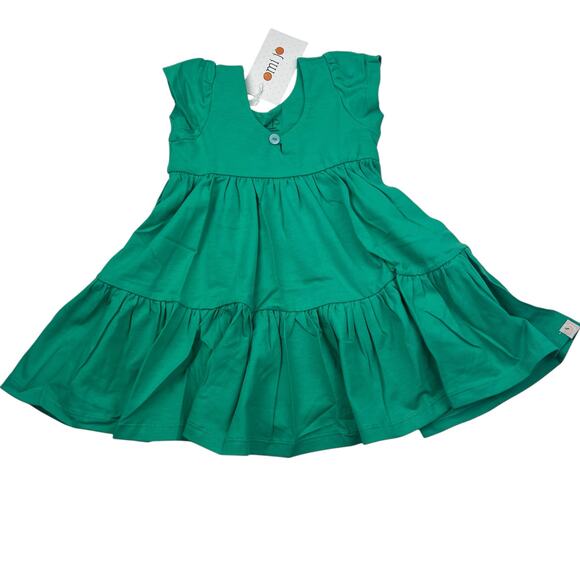 NWT Omi Jo Well Dressed Wolf Arcadia Green Solid Dress - Picture 1 of 10